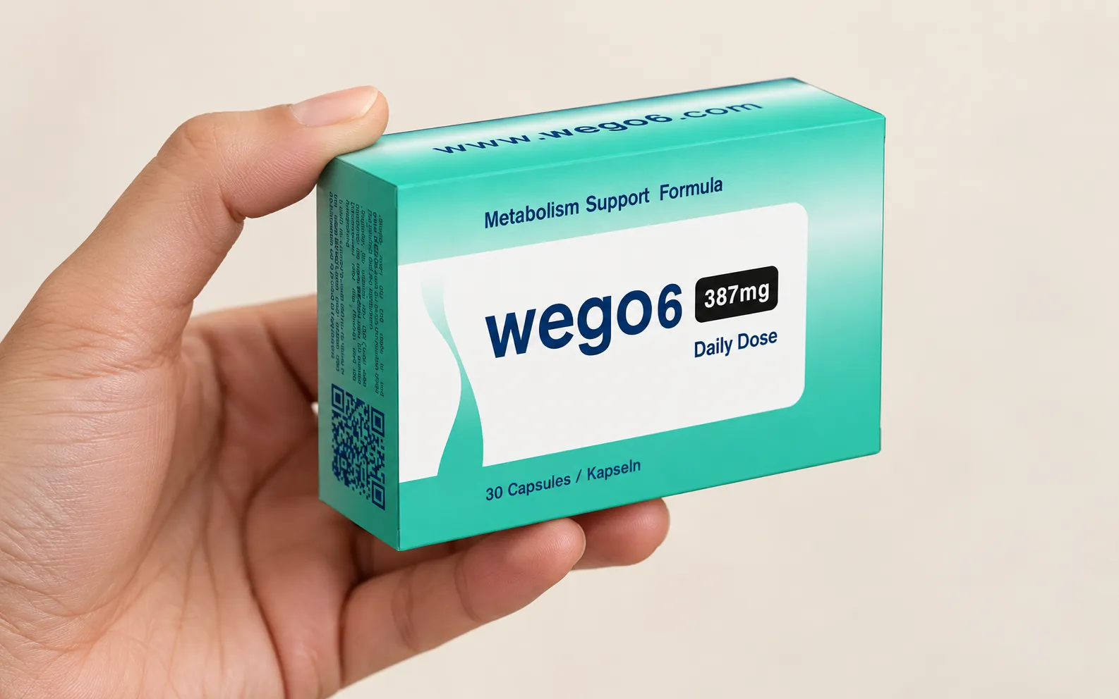 WEGO6 — Verpackung in der Hand