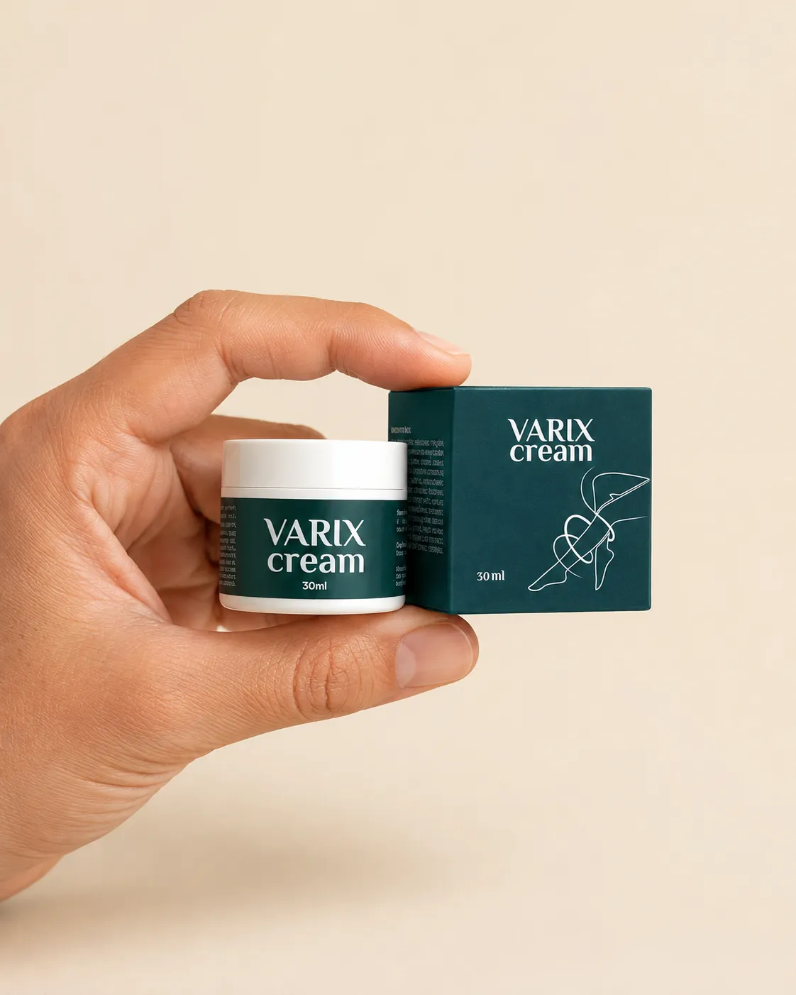 Varix — Verpackung in der Hand