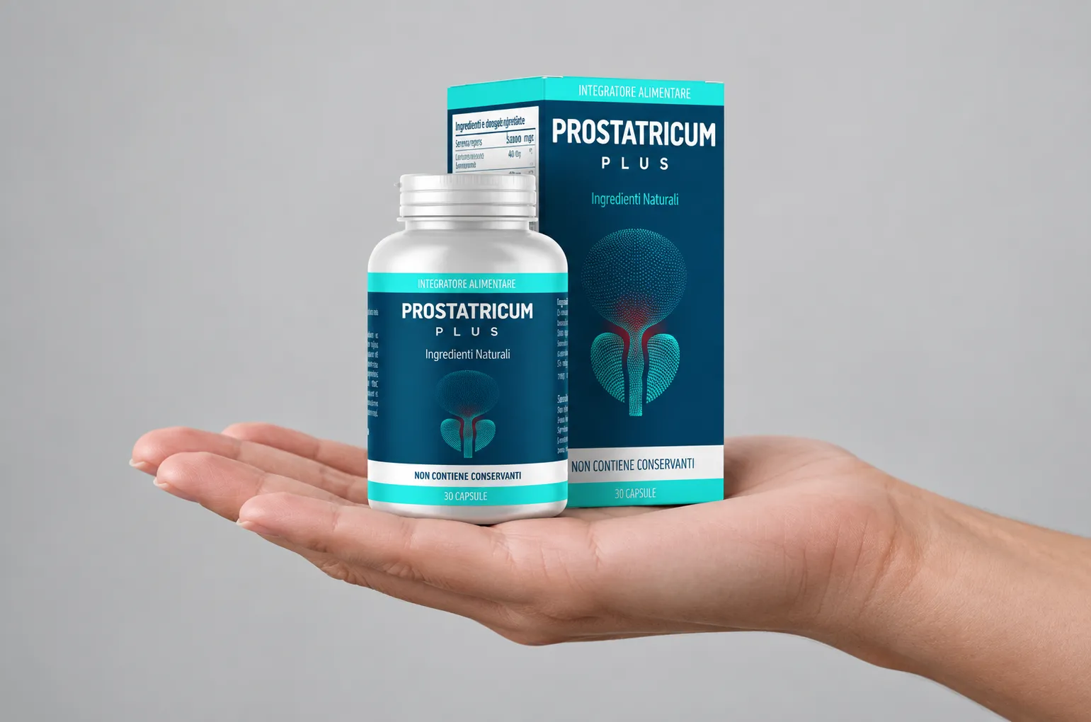 Prostatricum PLUS — Verpackung in der Hand