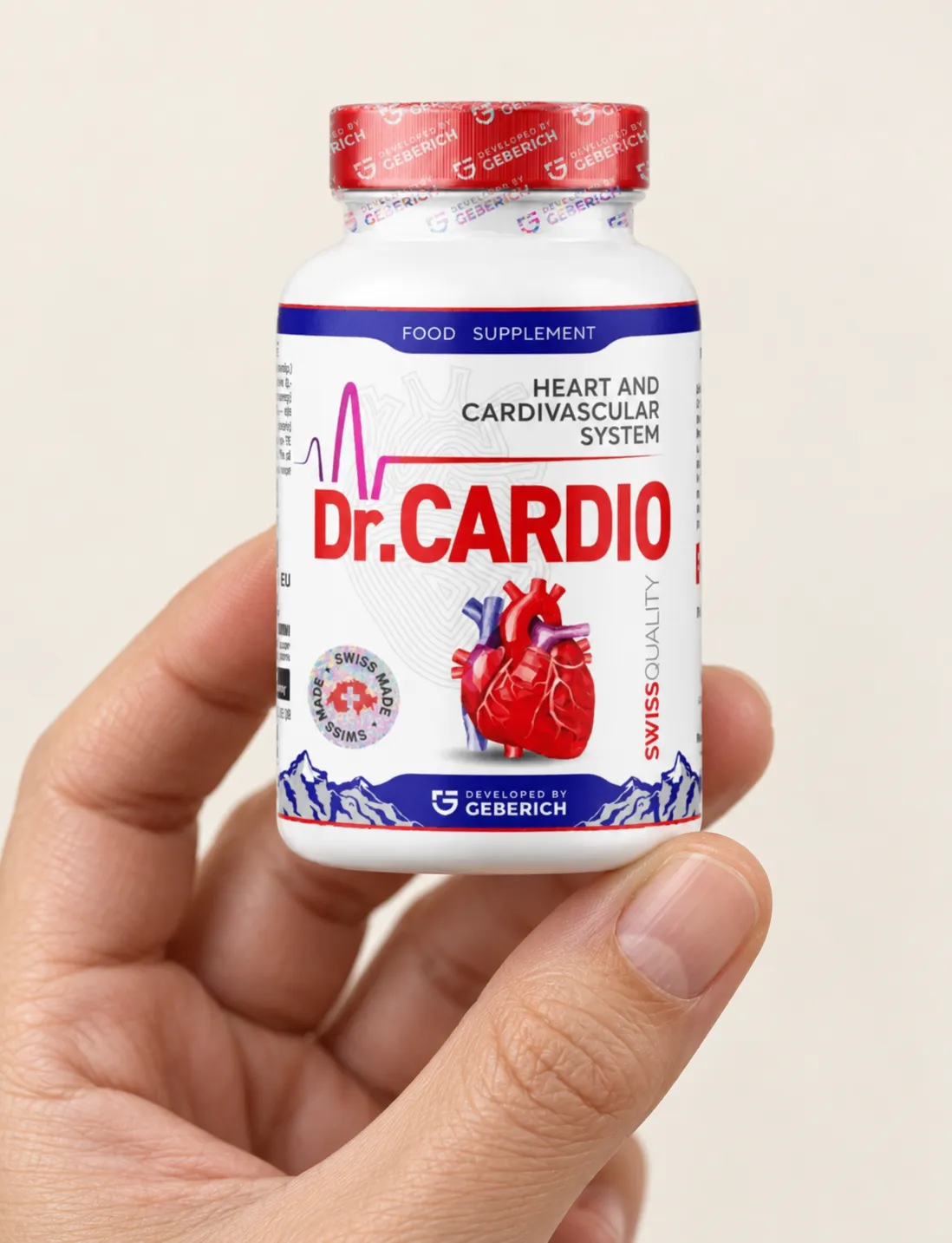 Dr.Cardio — Verpackung in der Hand