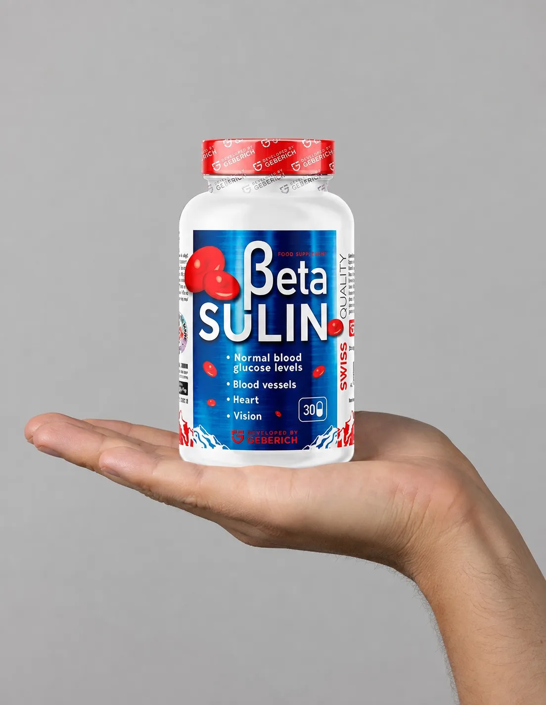 Betasulin — Verpackung in der Hand