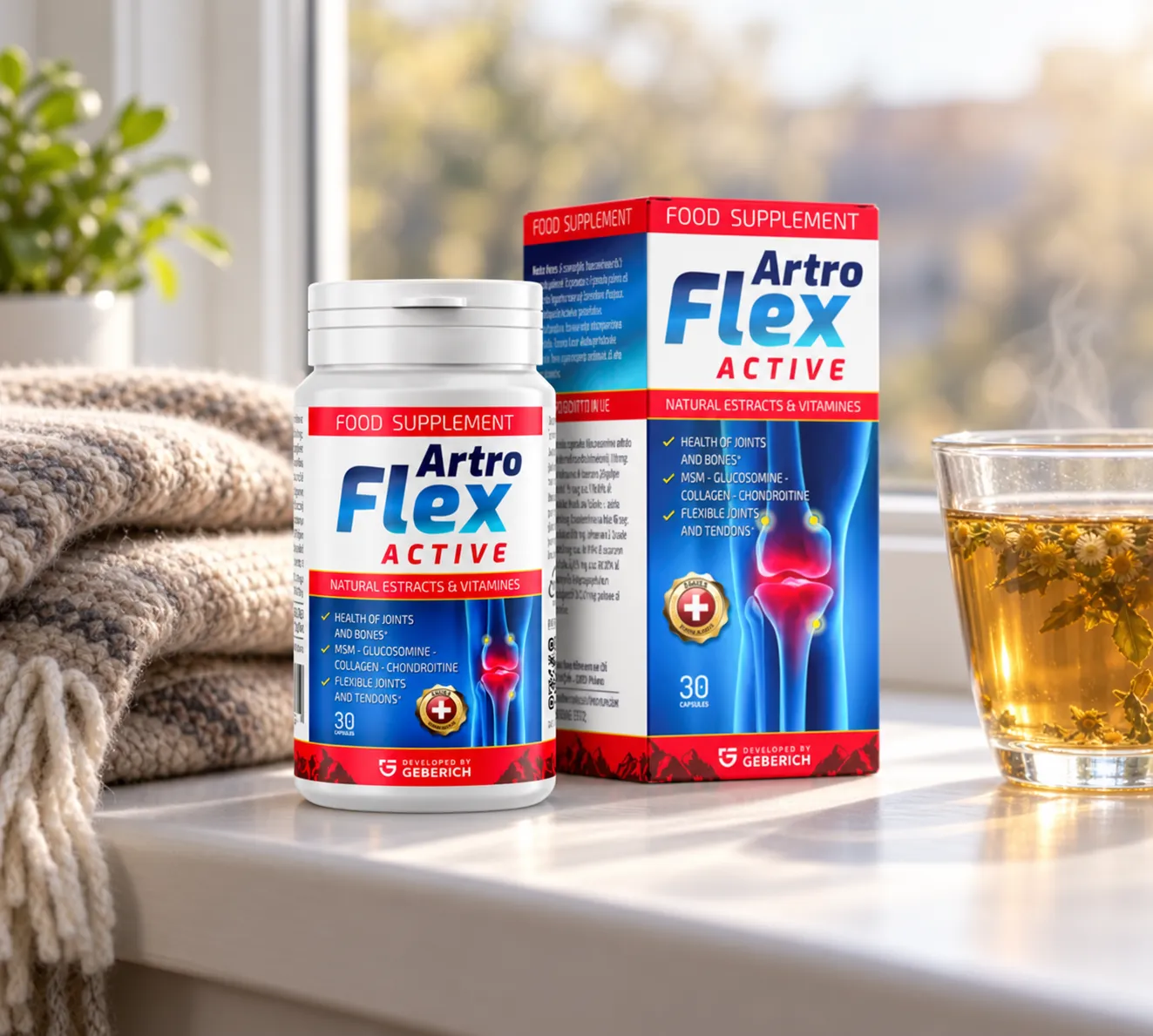 Artroflex Active — Verpackung im Alltag