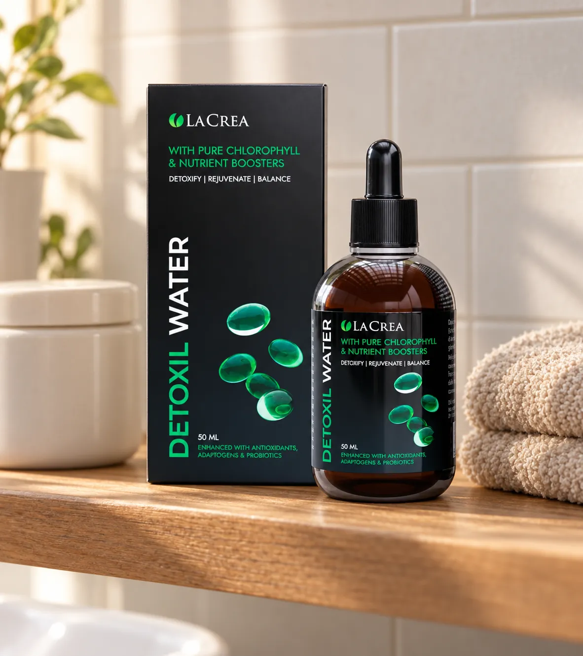 Detoxil Water Parasites — Verpackung im Alltag