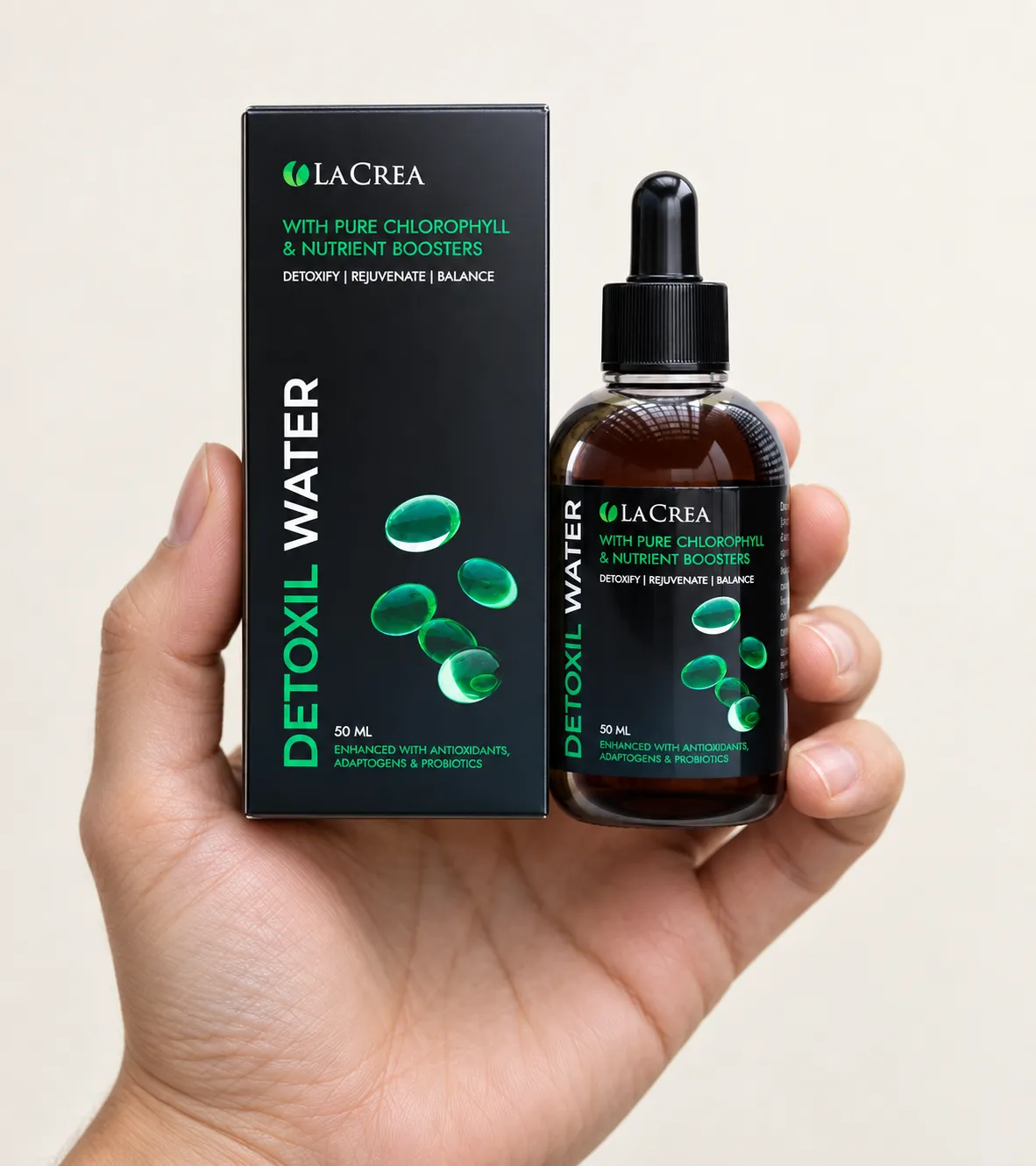 Detoxil Water Parasites — Verpackung in der Hand