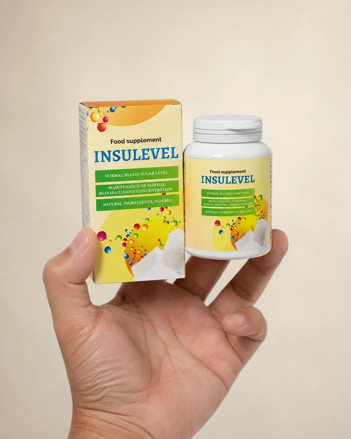 INSULEVEL EU — Verpackung in der Hand