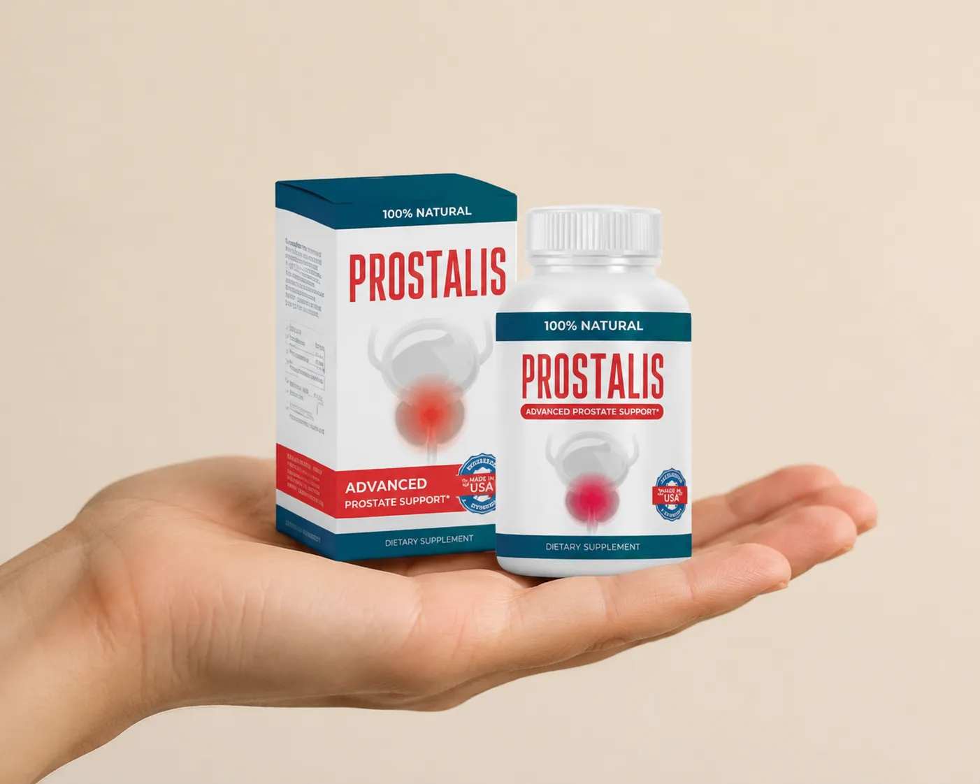 Prostalis — Verpackung in der Hand