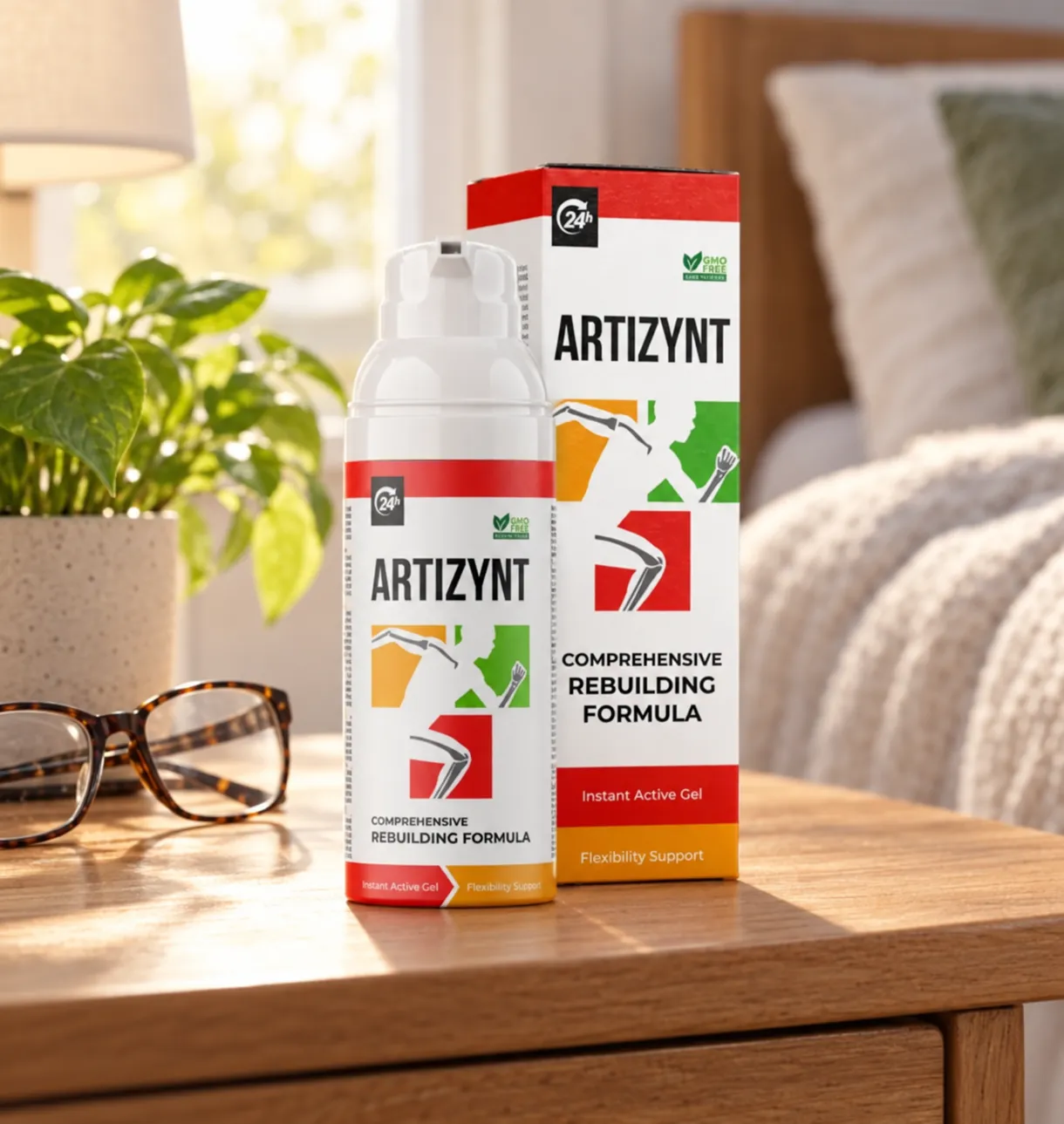 ArtiZynt Gel Full price + — Verpackung im Alltag