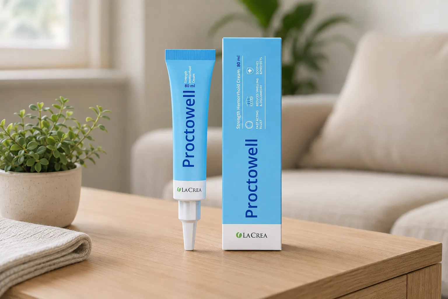 Proctowell — Verpackung im Alltag