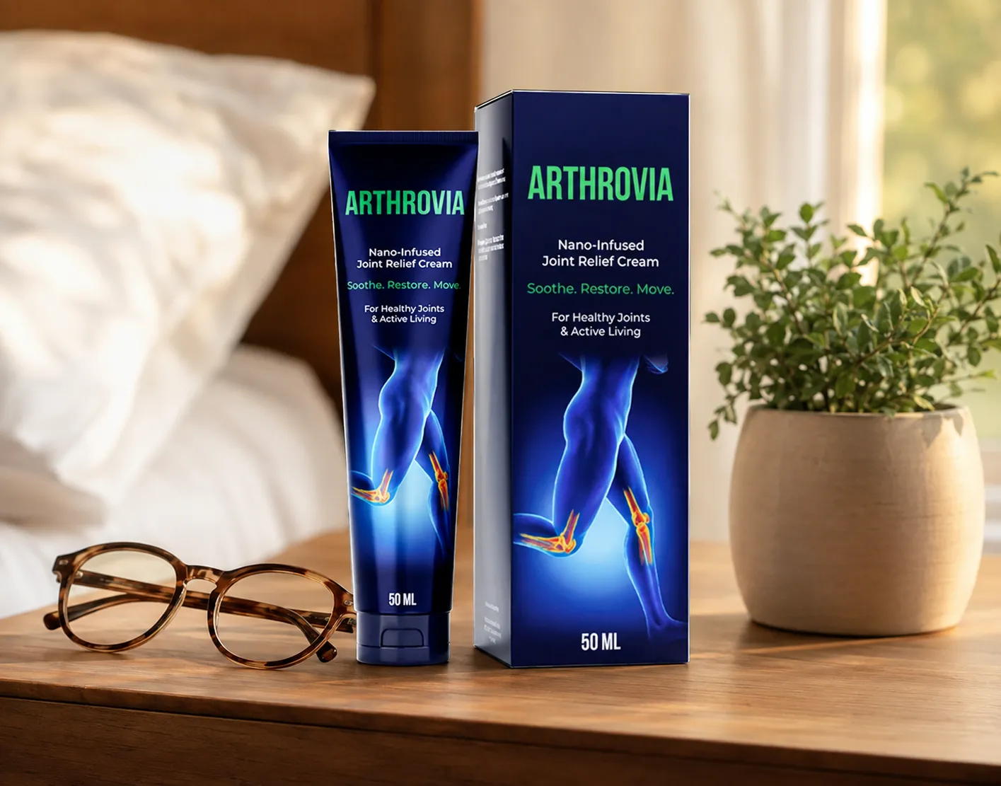 Arthrovia — Verpackung im Alltag