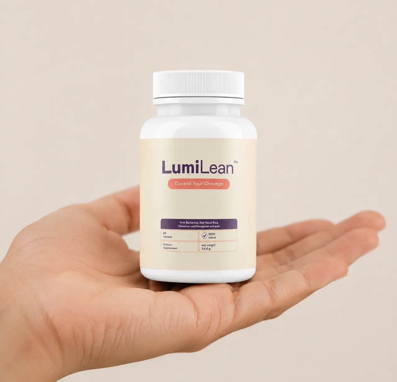 LUMILEAN — Verpackung in der Hand