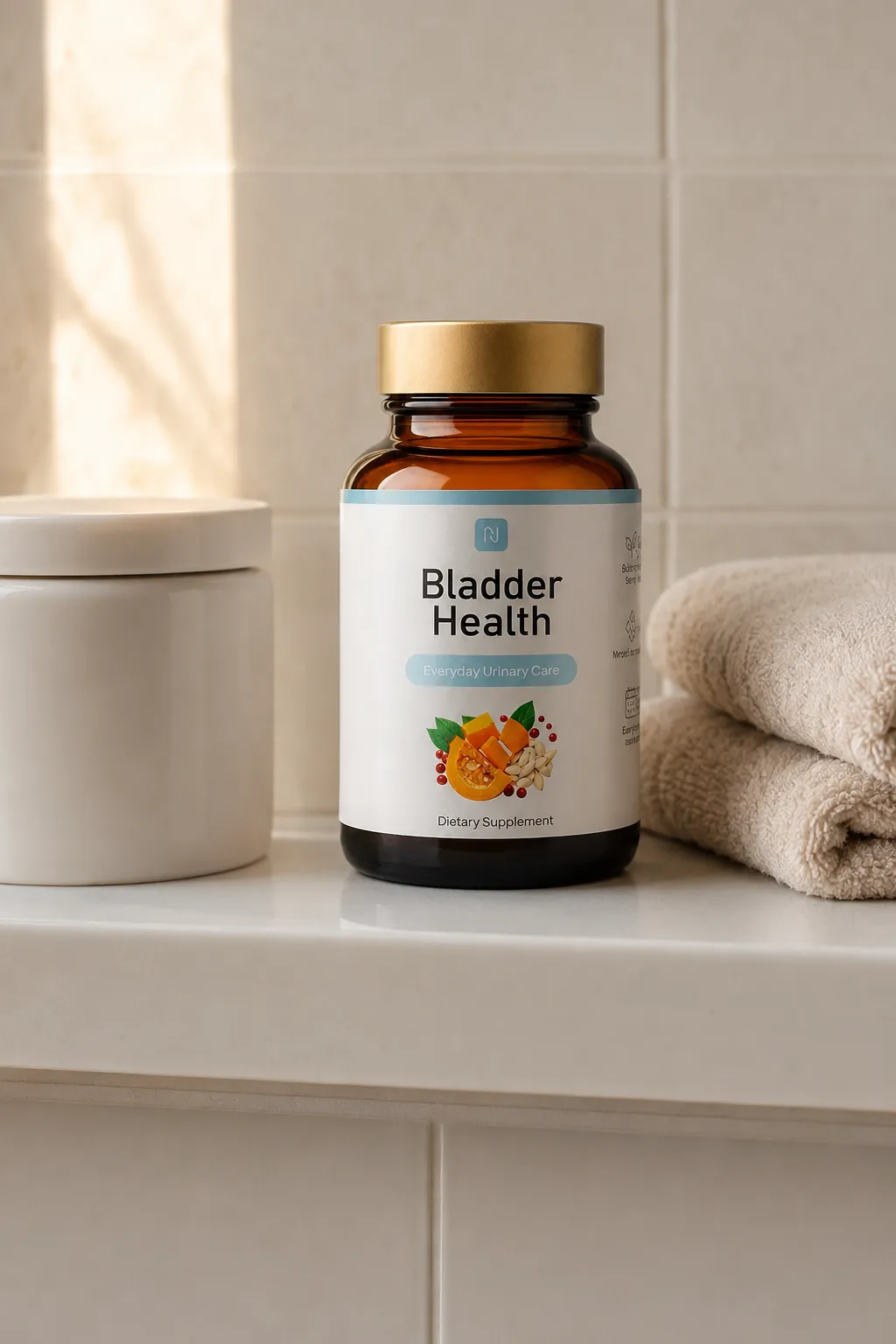 Bladder Health — Verpackung im Alltag