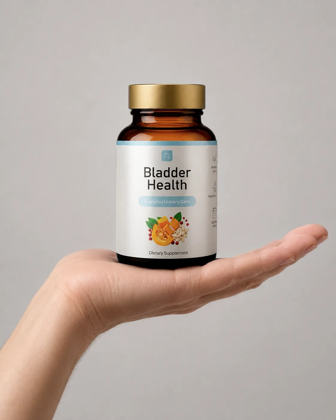 Bladder Health — Verpackung in der Hand