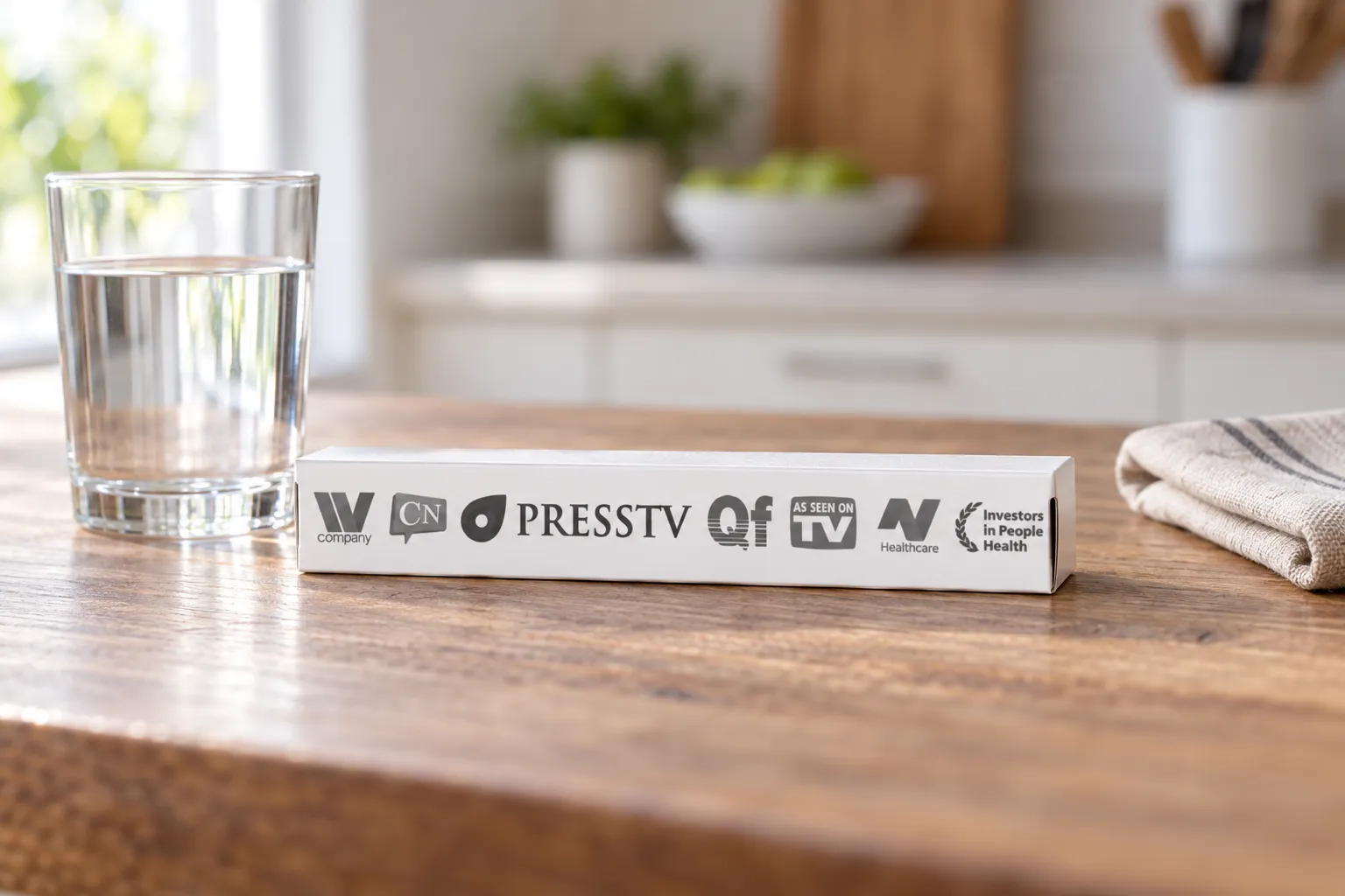 ACUSTAN drops — Verpackung im Alltag