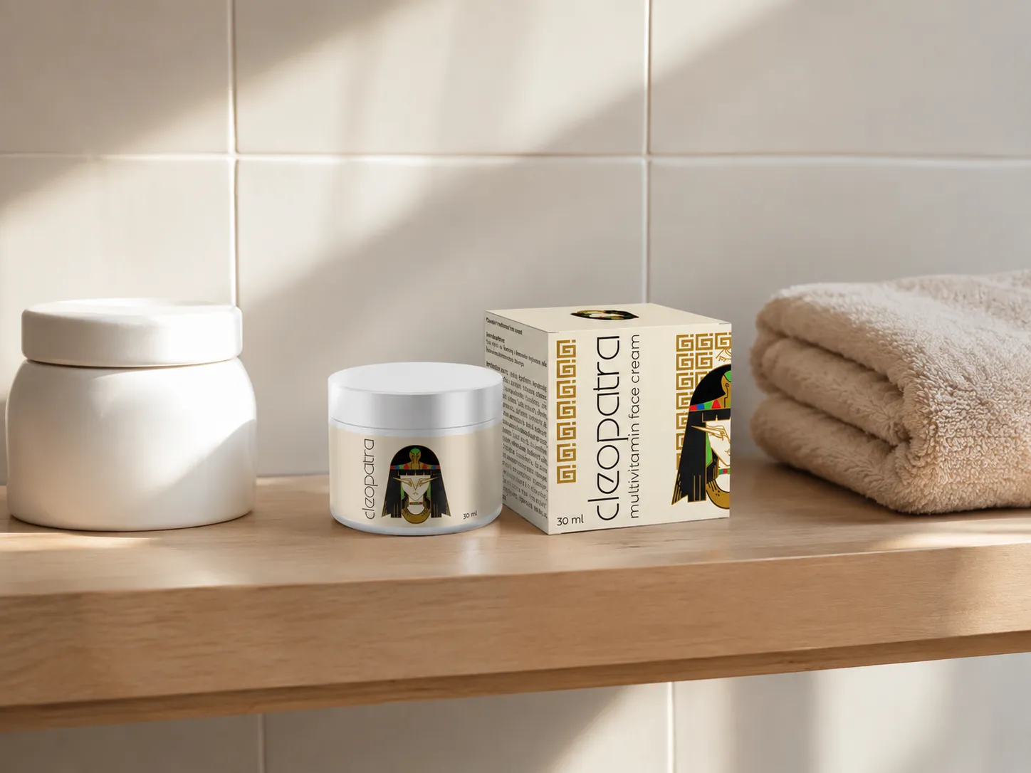 Cleopatra cream lp — Verpackung im Alltag
