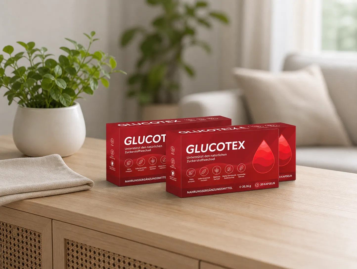 GLUCOTEX — Verpackung im Alltag
