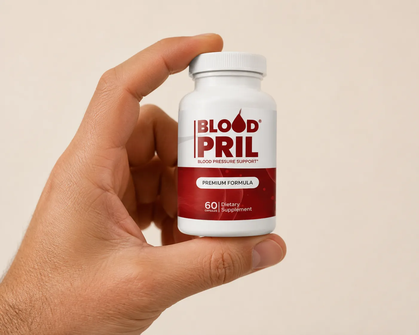 Bloodpril — Verpackung in der Hand