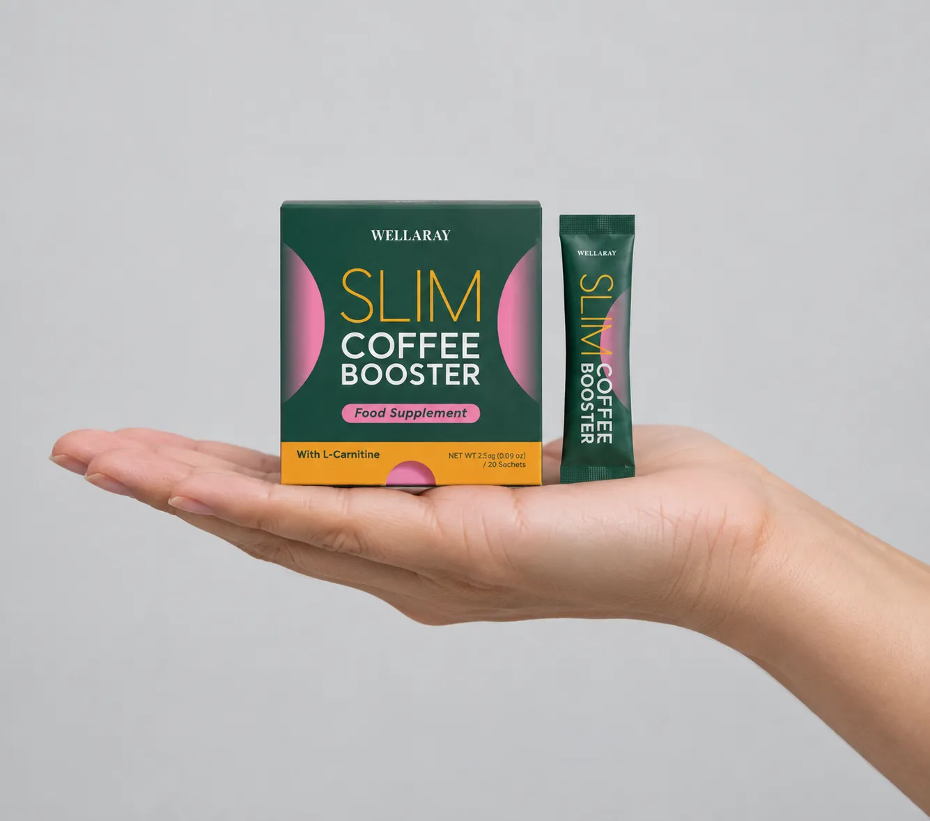 Wellaray — Verpackung in der Hand