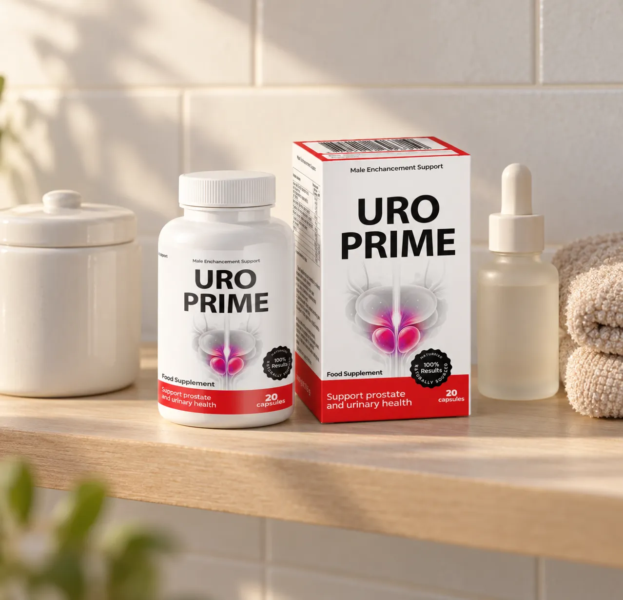 UroPrime — Verpackung im Alltag
