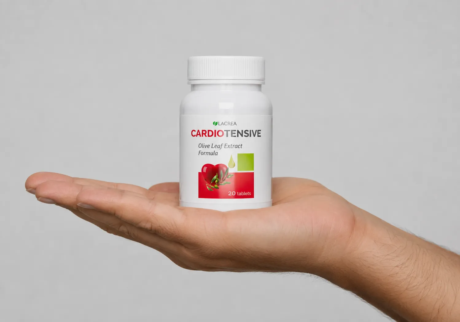 Cardiotensive — Verpackung in der Hand