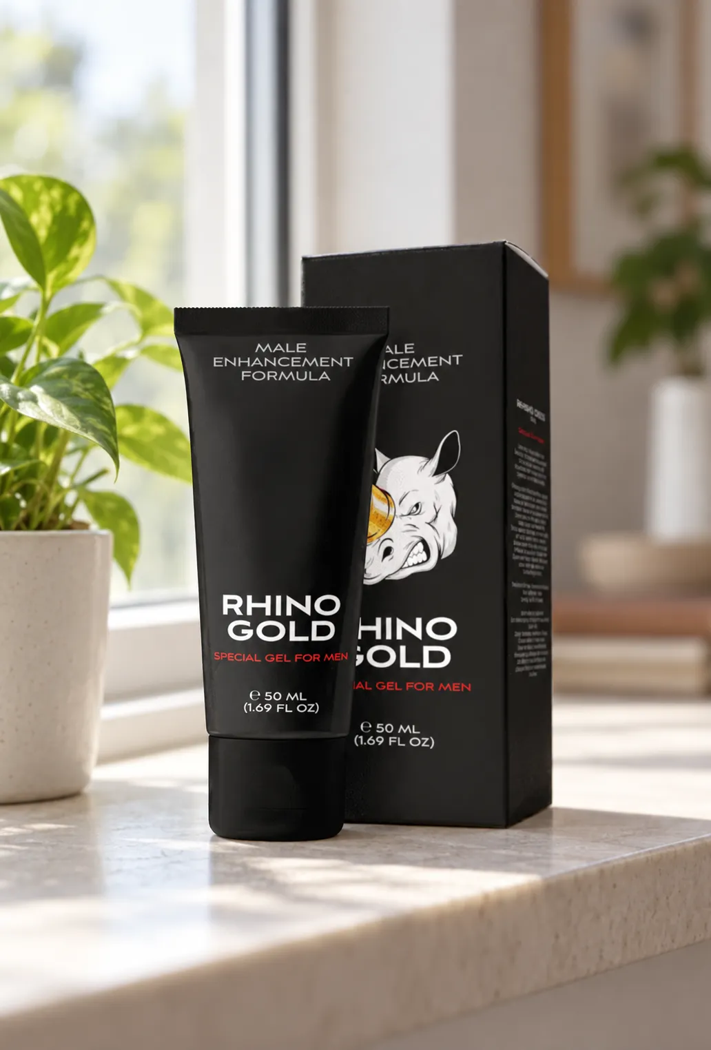 Rhino Gold Gel — Verpackung im Alltag