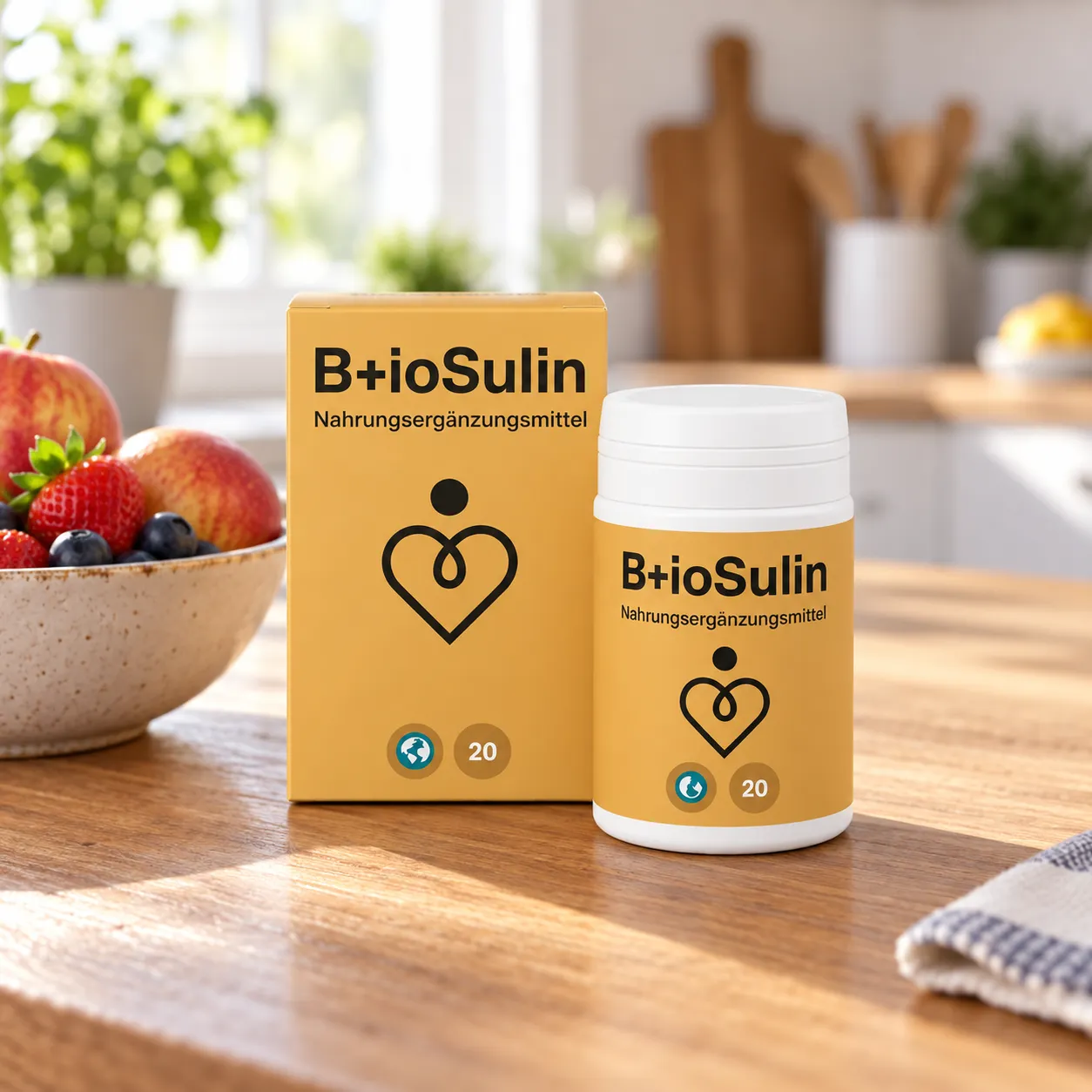 Bio+Sulin — Verpackung im Alltag