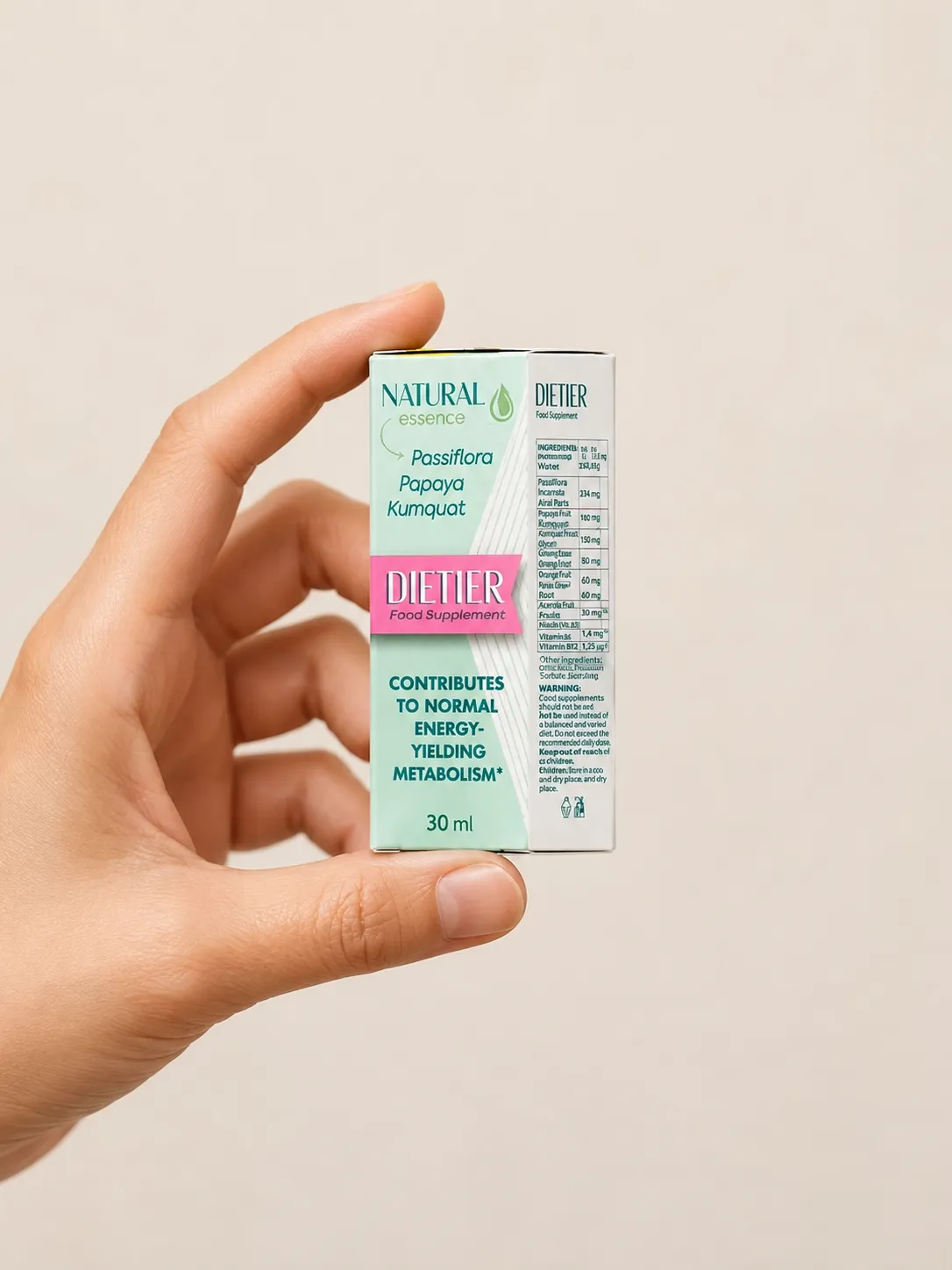 Dietter — Verpackung in der Hand