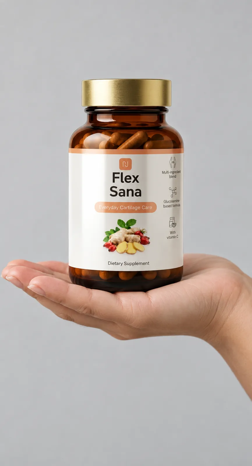 Flex Sana — Verpackung in der Hand